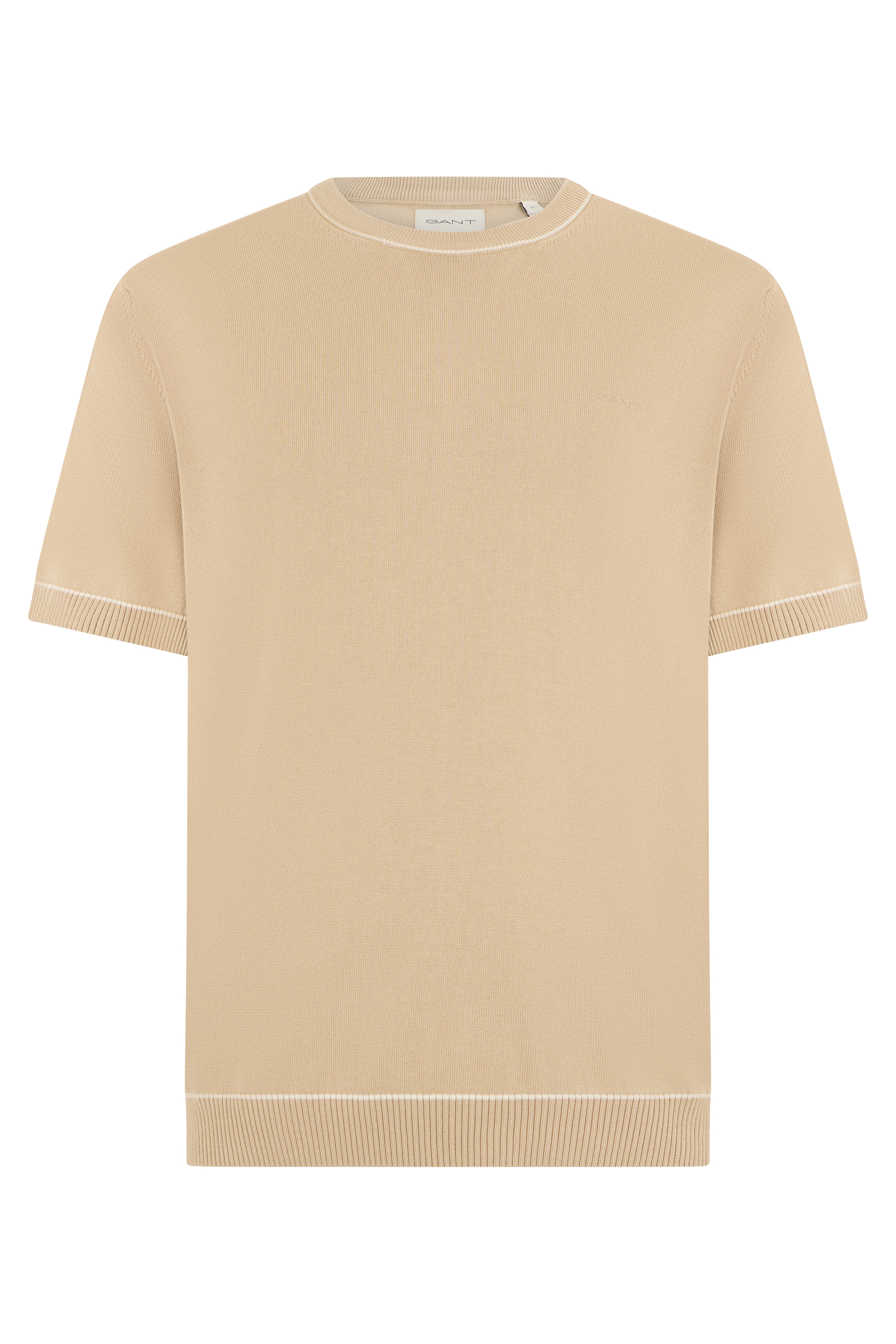 Cotton blend T-shirt with short sleeves