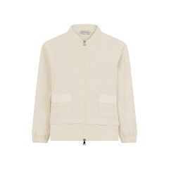 Cardigan in cotton blend with zip