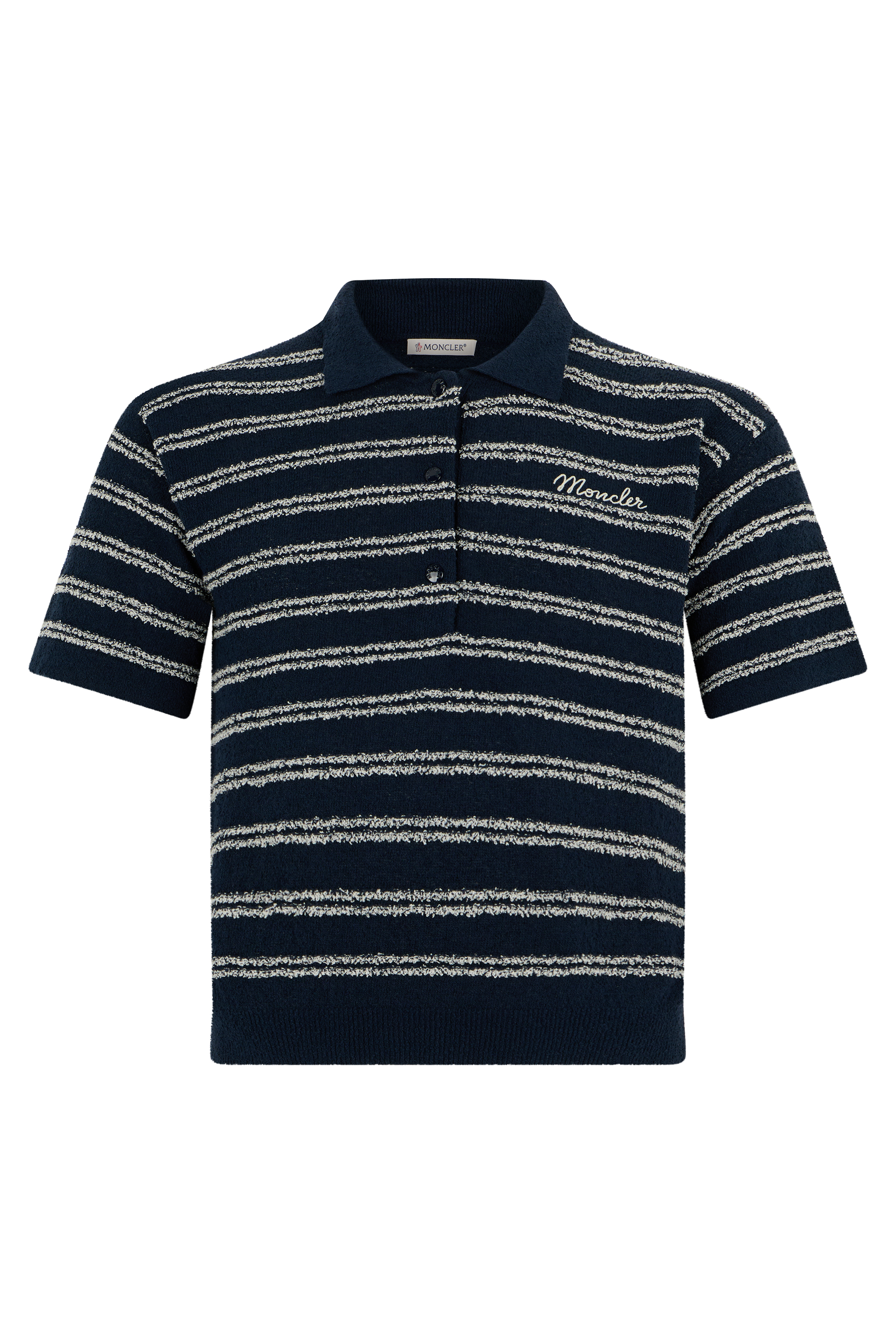 Striped cotton polo