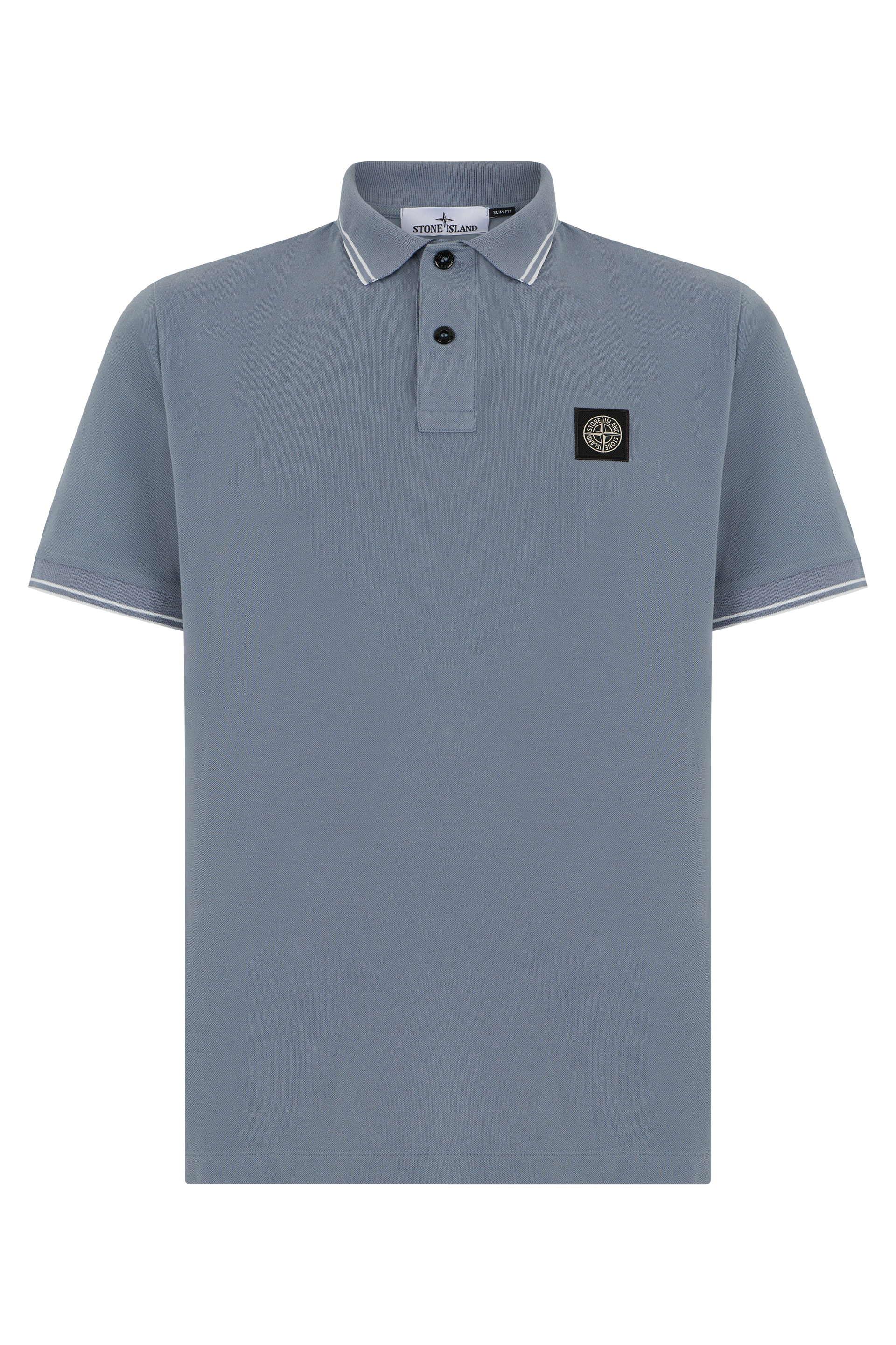 Cotton polo with short sleeves