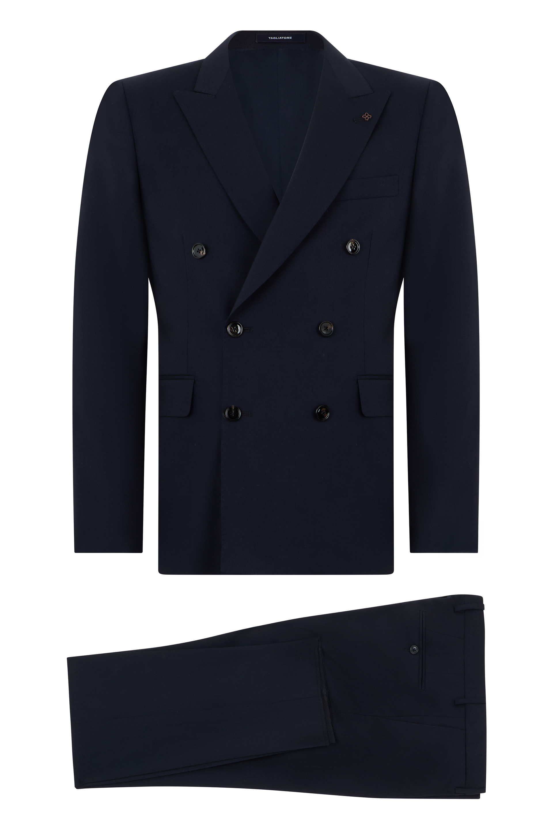Double-breasted jacket in virgin wool