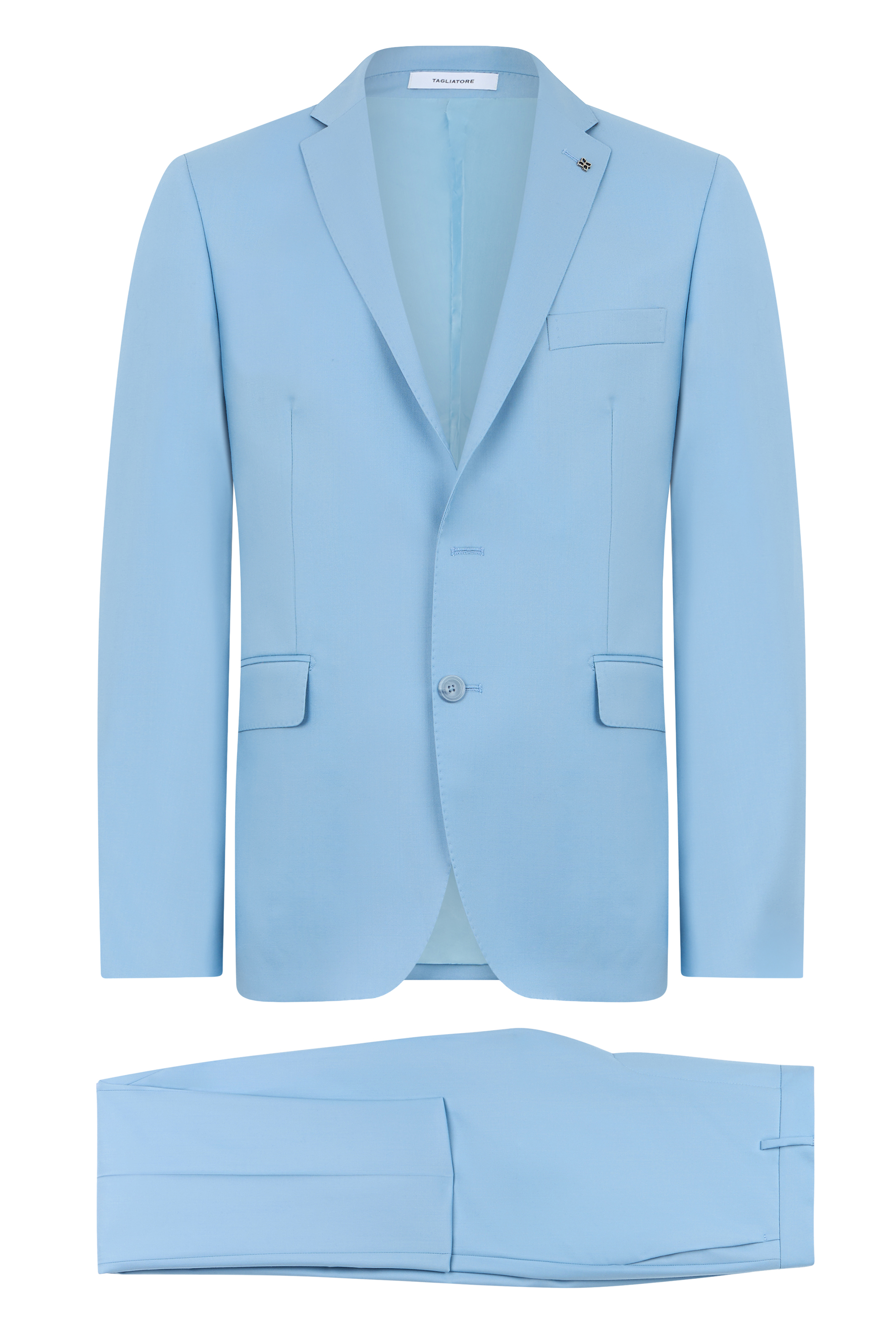 Single-breasted jacket in virgin wool