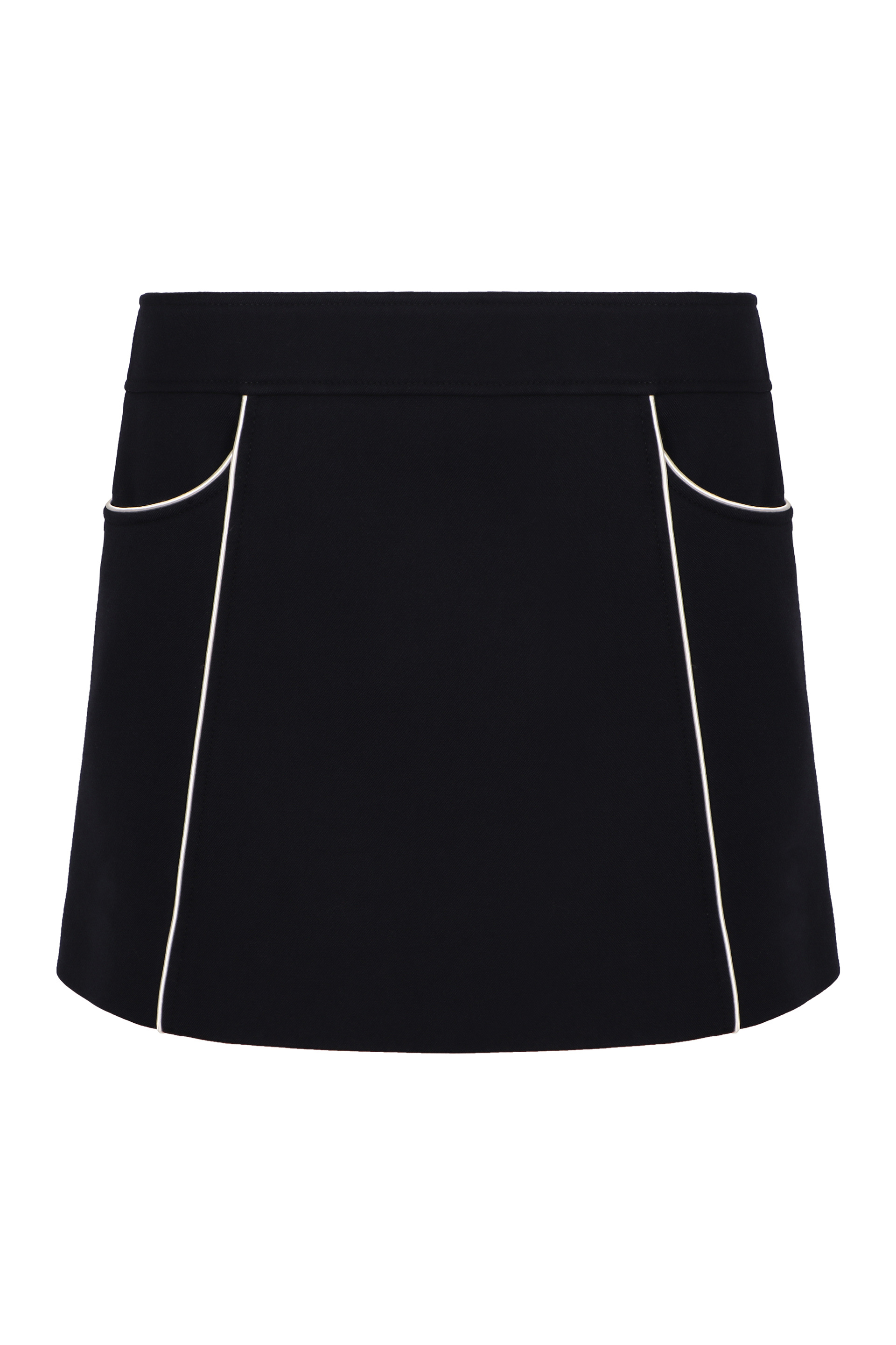 Wool mini skirt