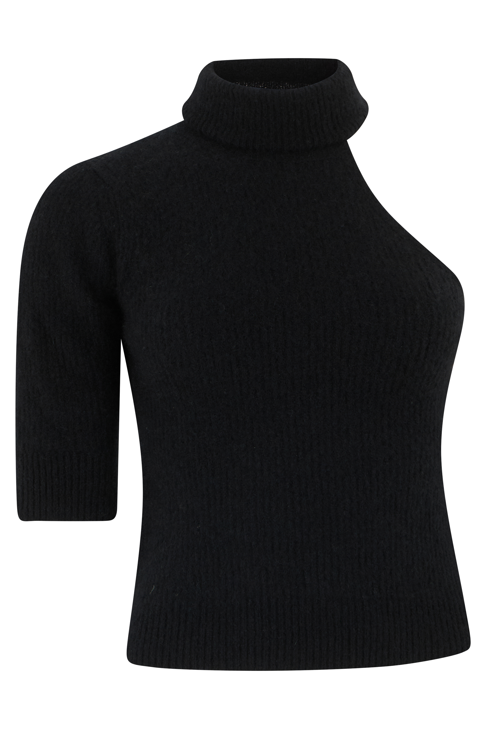 Asymmetric top in cashmere blend