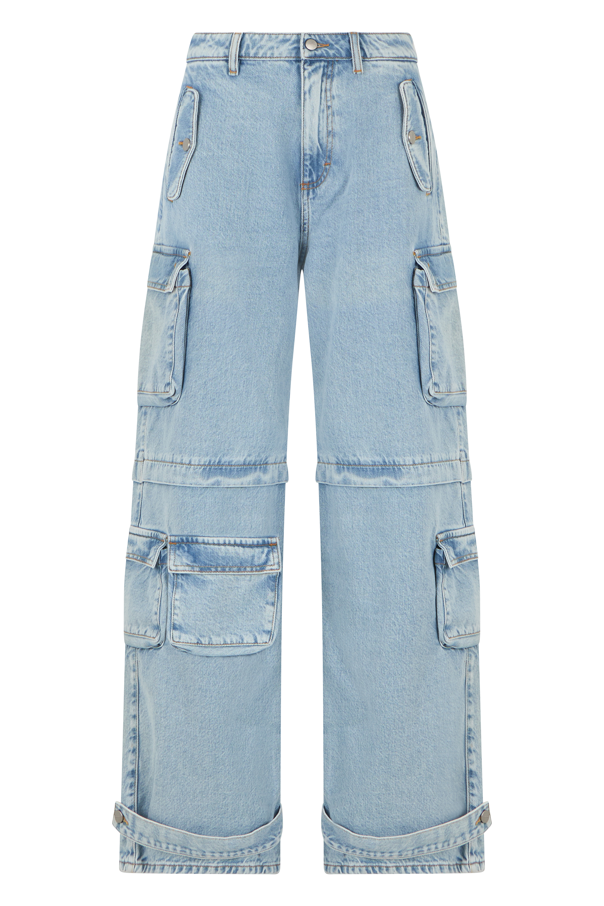 Cotton cargo jeans