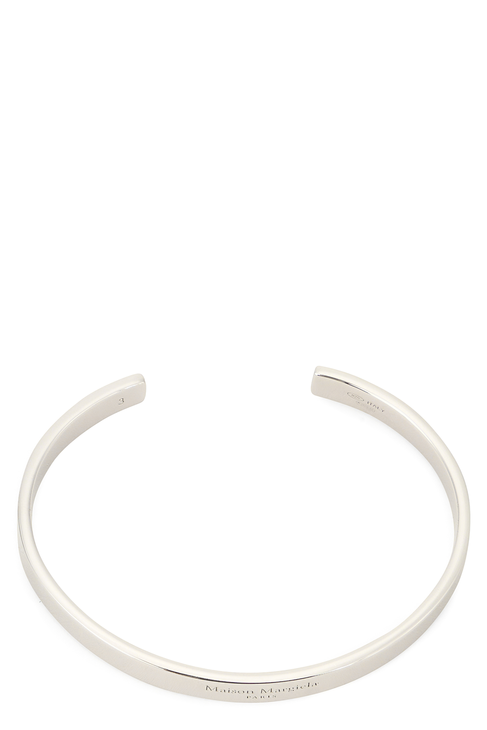 Rigid silver bracelet
