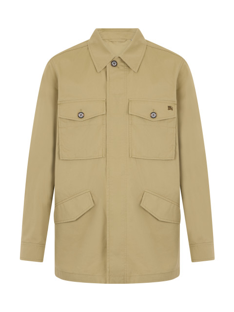 Gabardine coat made of cotton
