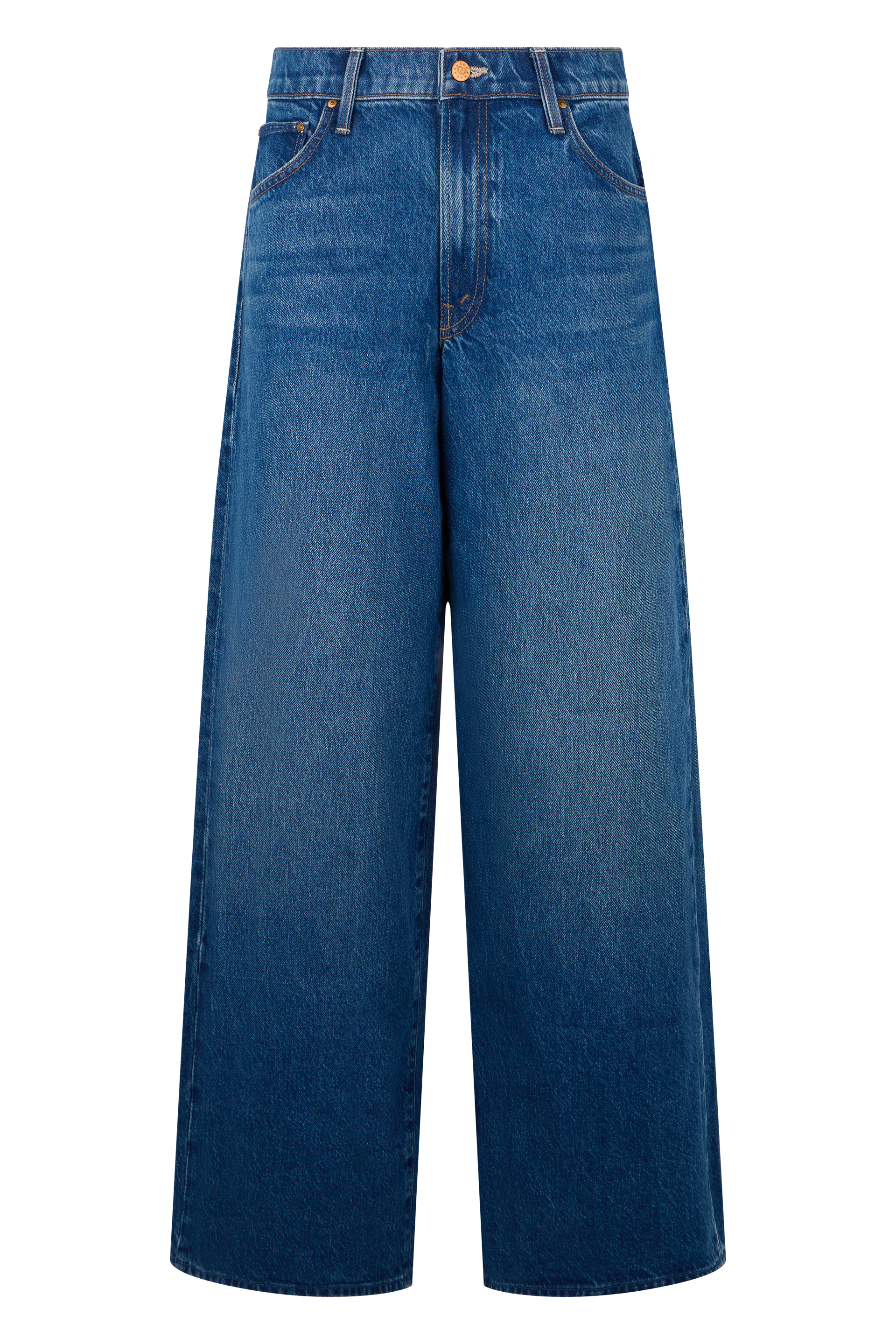 Wide-leg jeans in cotton