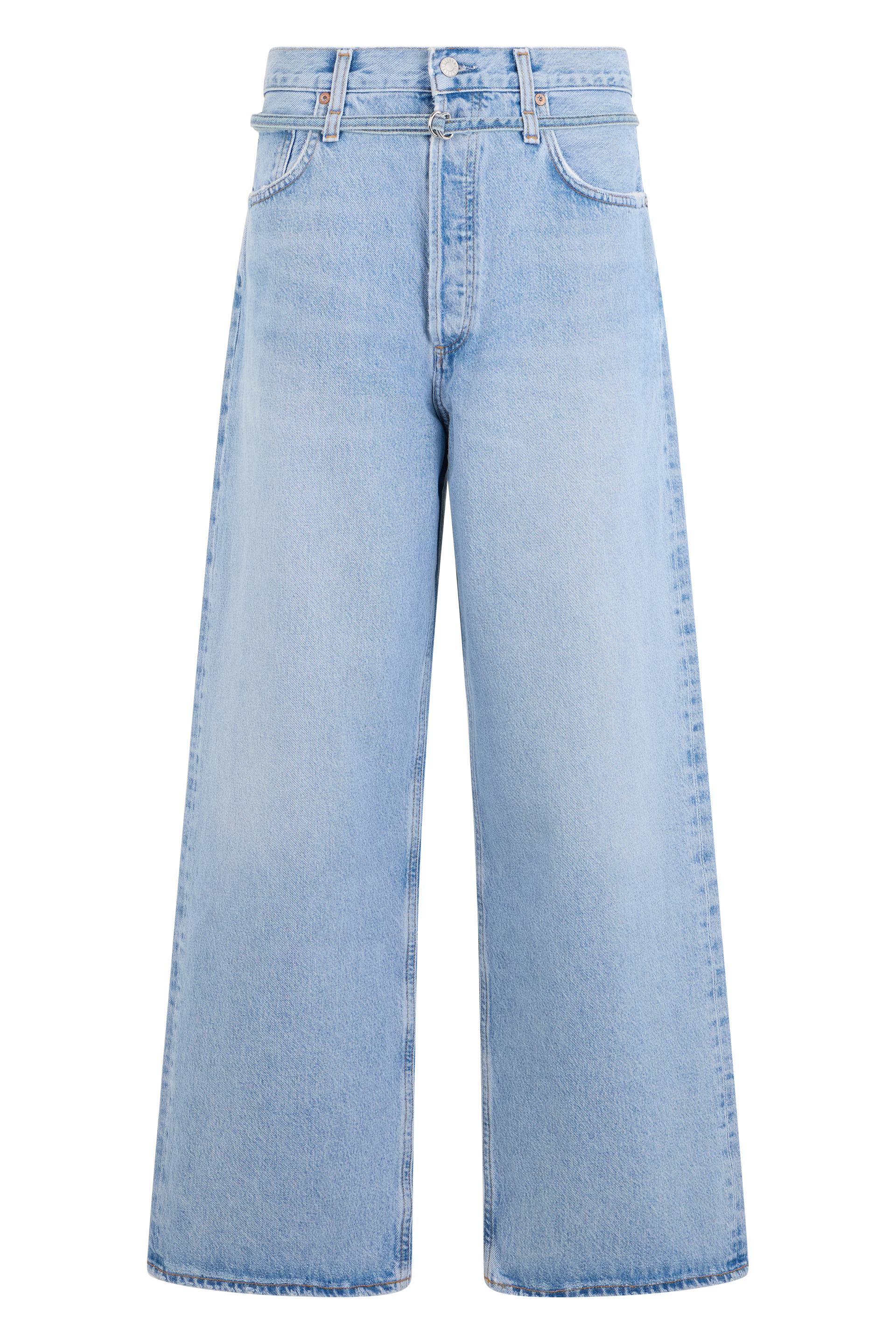 Loose jeans in cotton blend