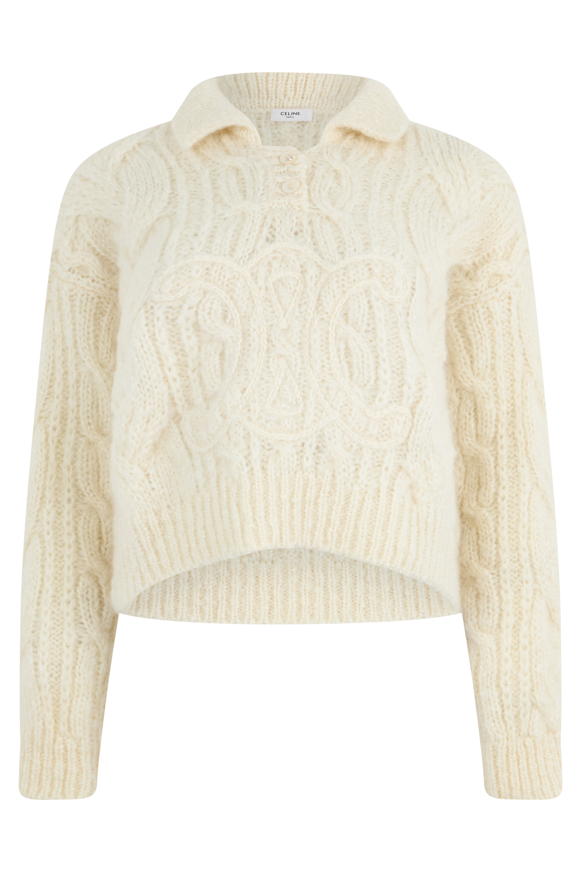 Sweater made of mohair and wool