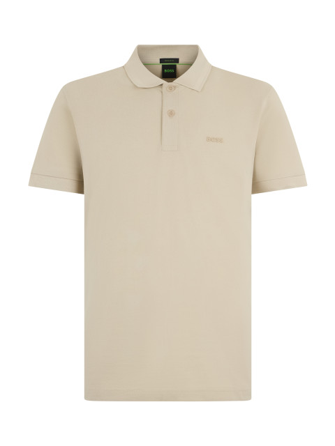 Cotton polo with short sleeves