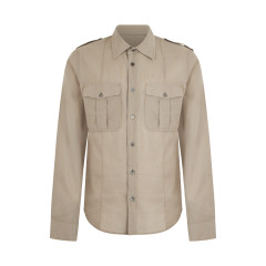 Cotton gauze checked shirt