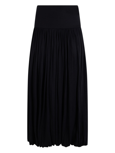 Long skirt with crinkled effect