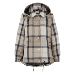 Ballina raincoat with check pattern