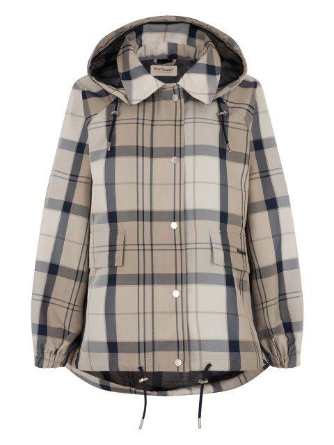 Ballina raincoat with check pattern