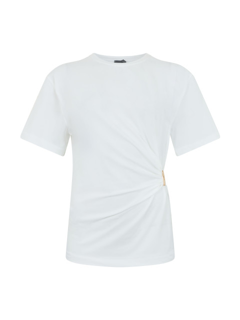 Elastic cotton t-shirt