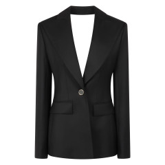 Single-breasted one button jacket