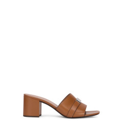 Heeled sandal in leather LeeLee