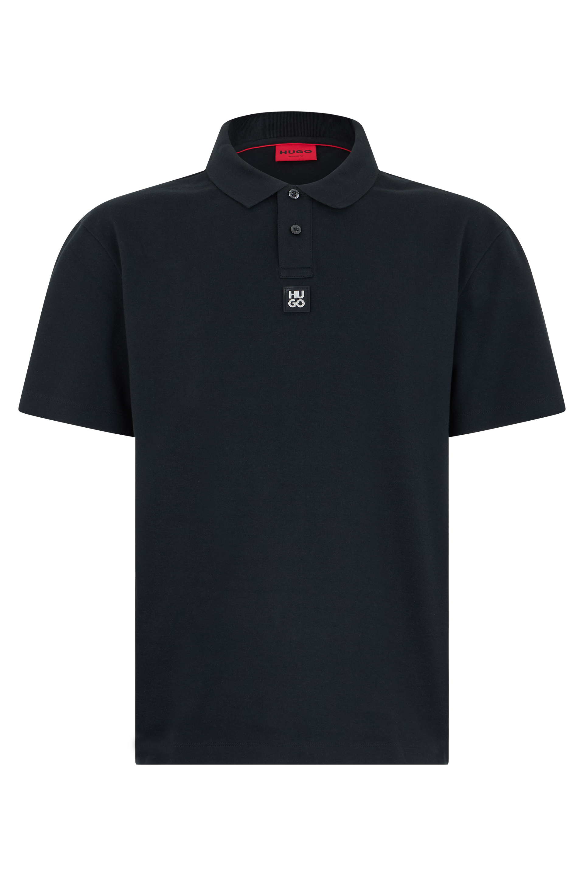 Cotton polo with short sleeves
