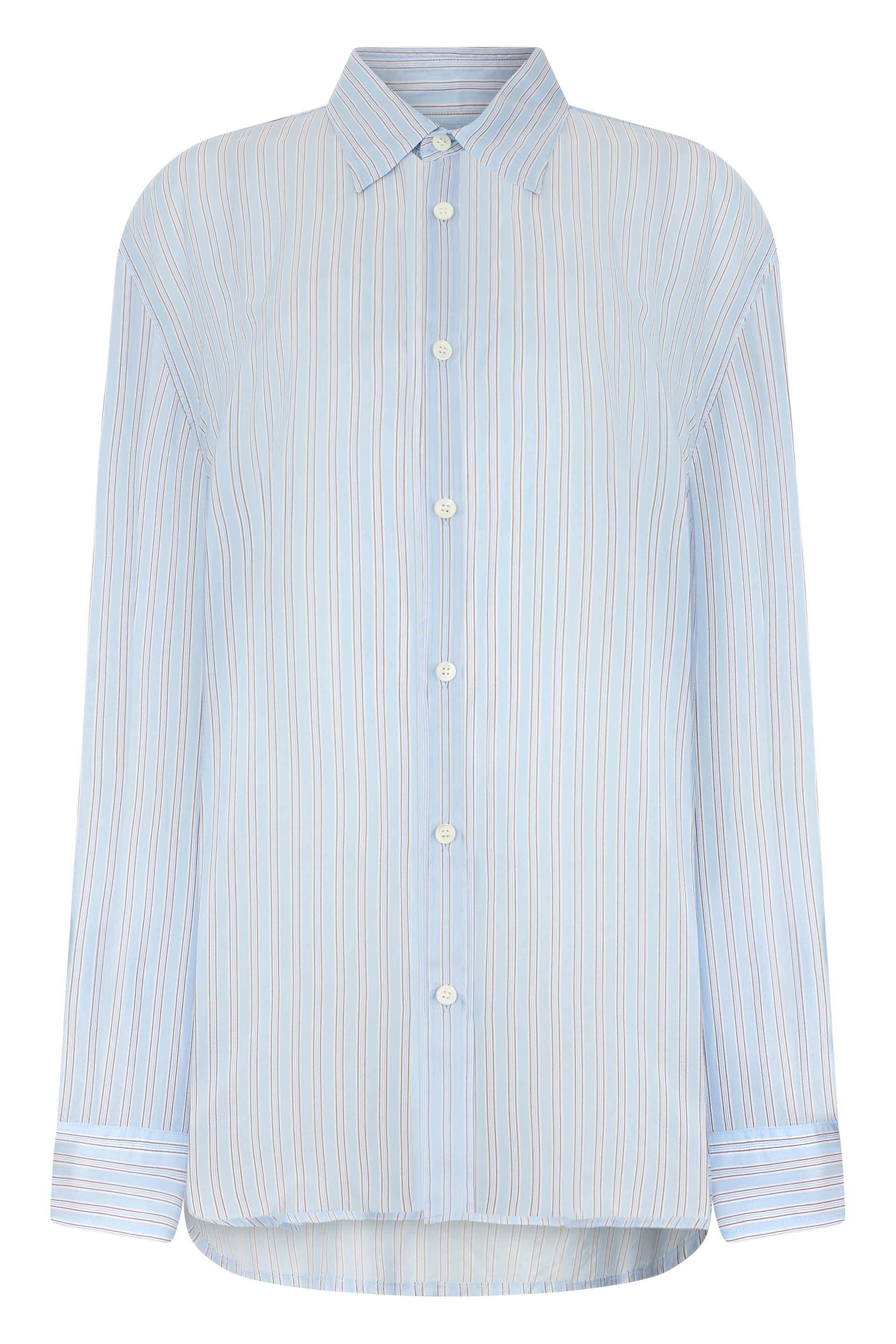 Cupro striped shirt