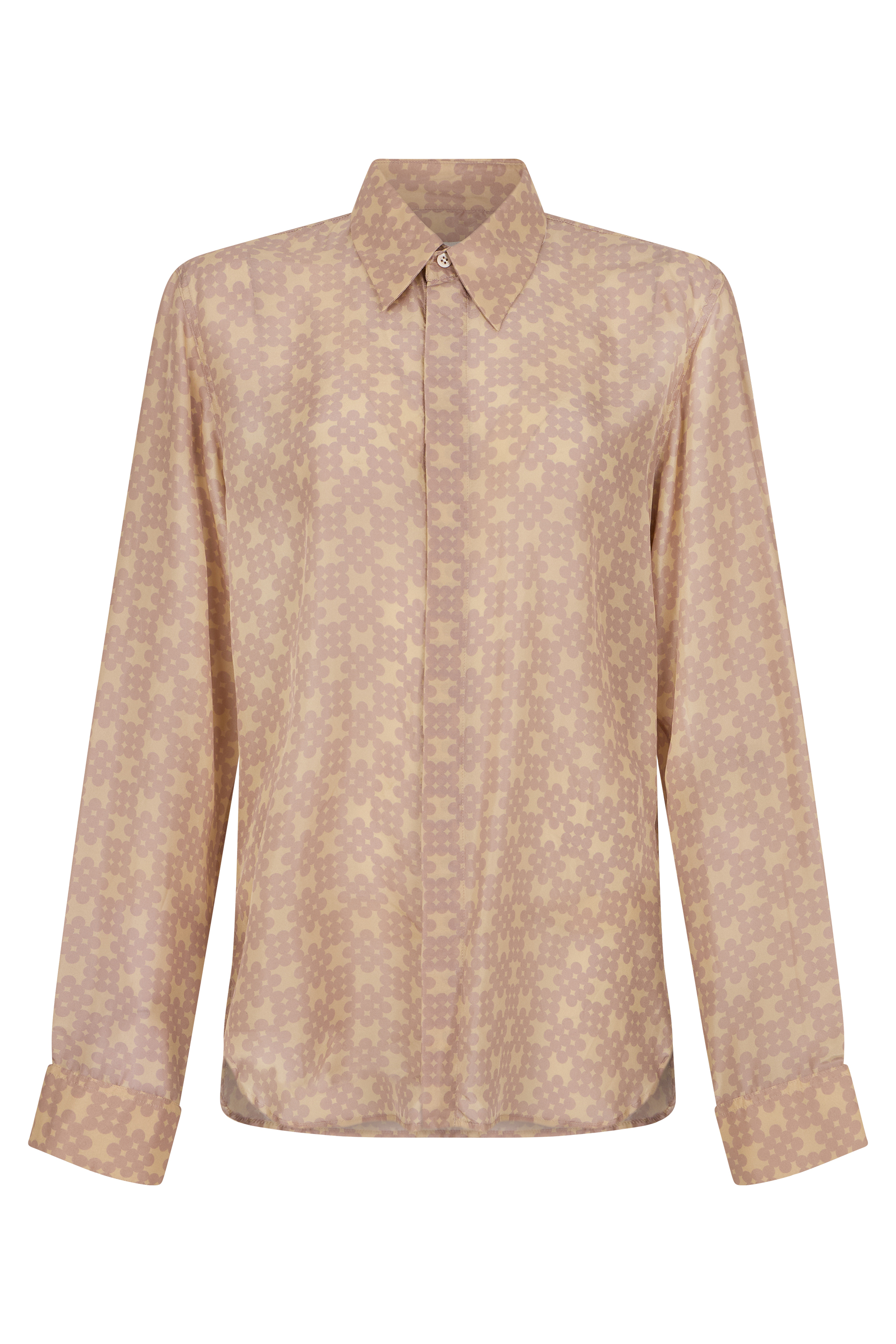 Silk shirt with print