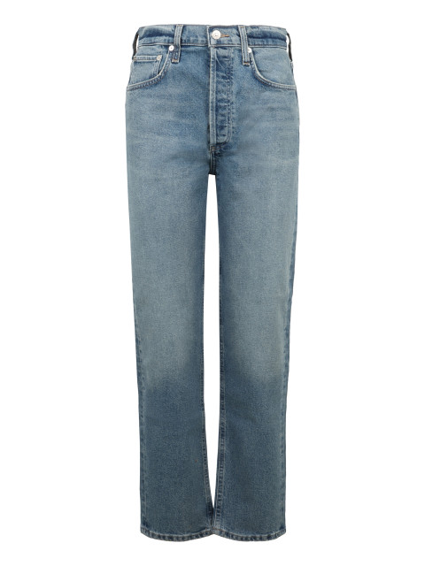 5-pocket straight-leg jeans