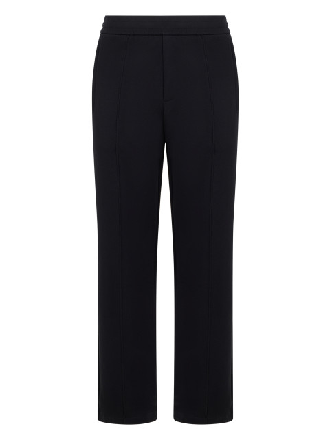 Elegant black women's high-waisted pants