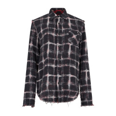 Frayed cotton shirt