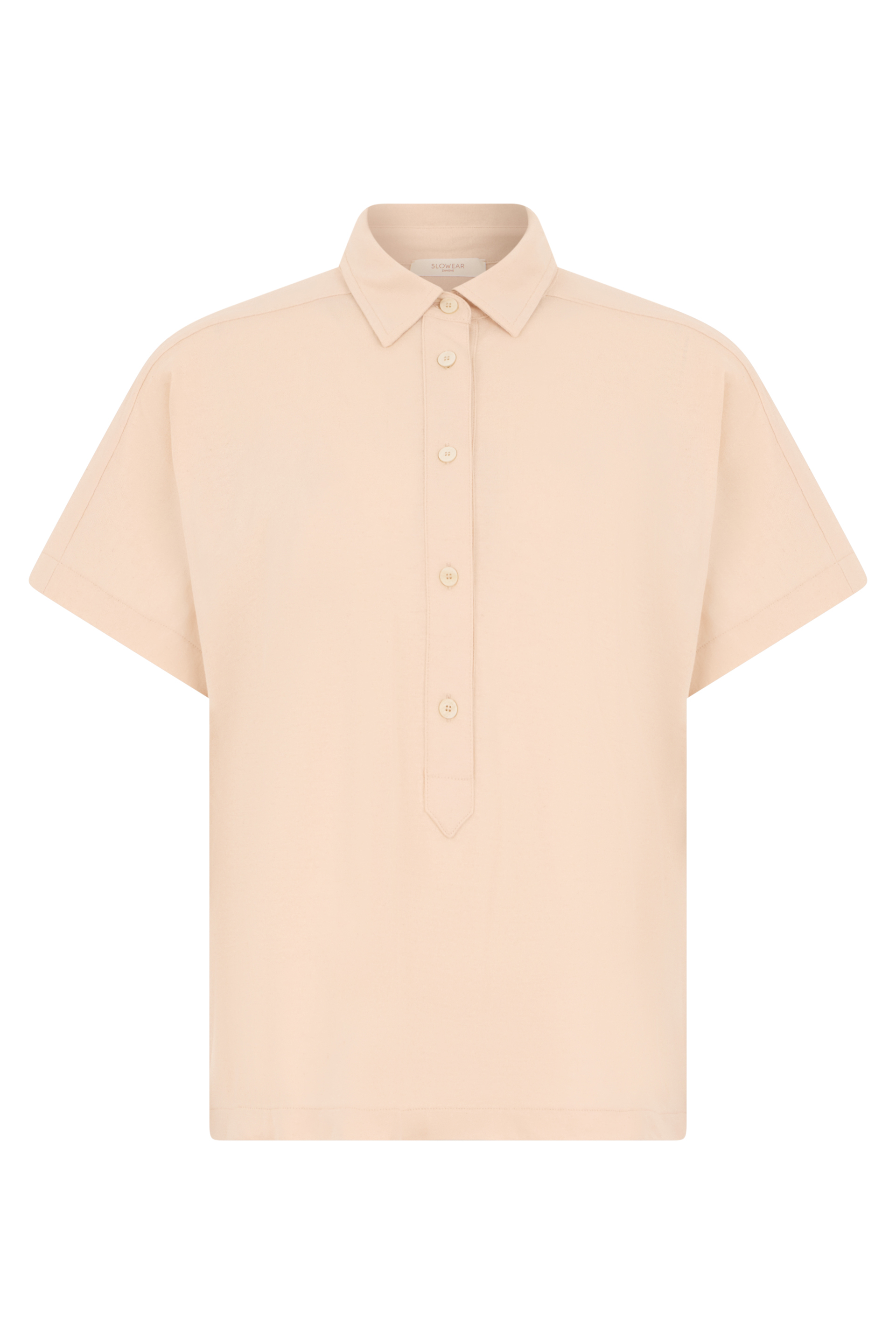 Cotton polo shirt with short sleeves