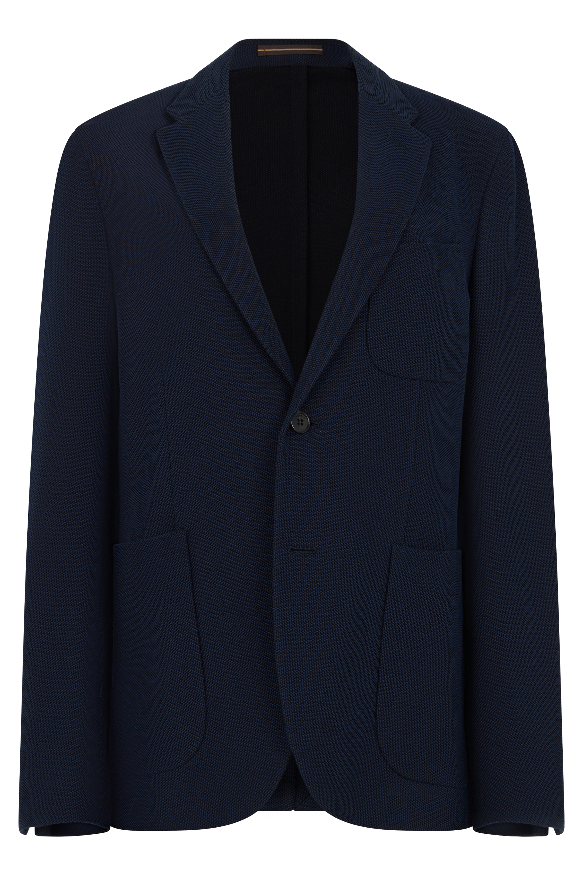 Single-breasted cotton blazer