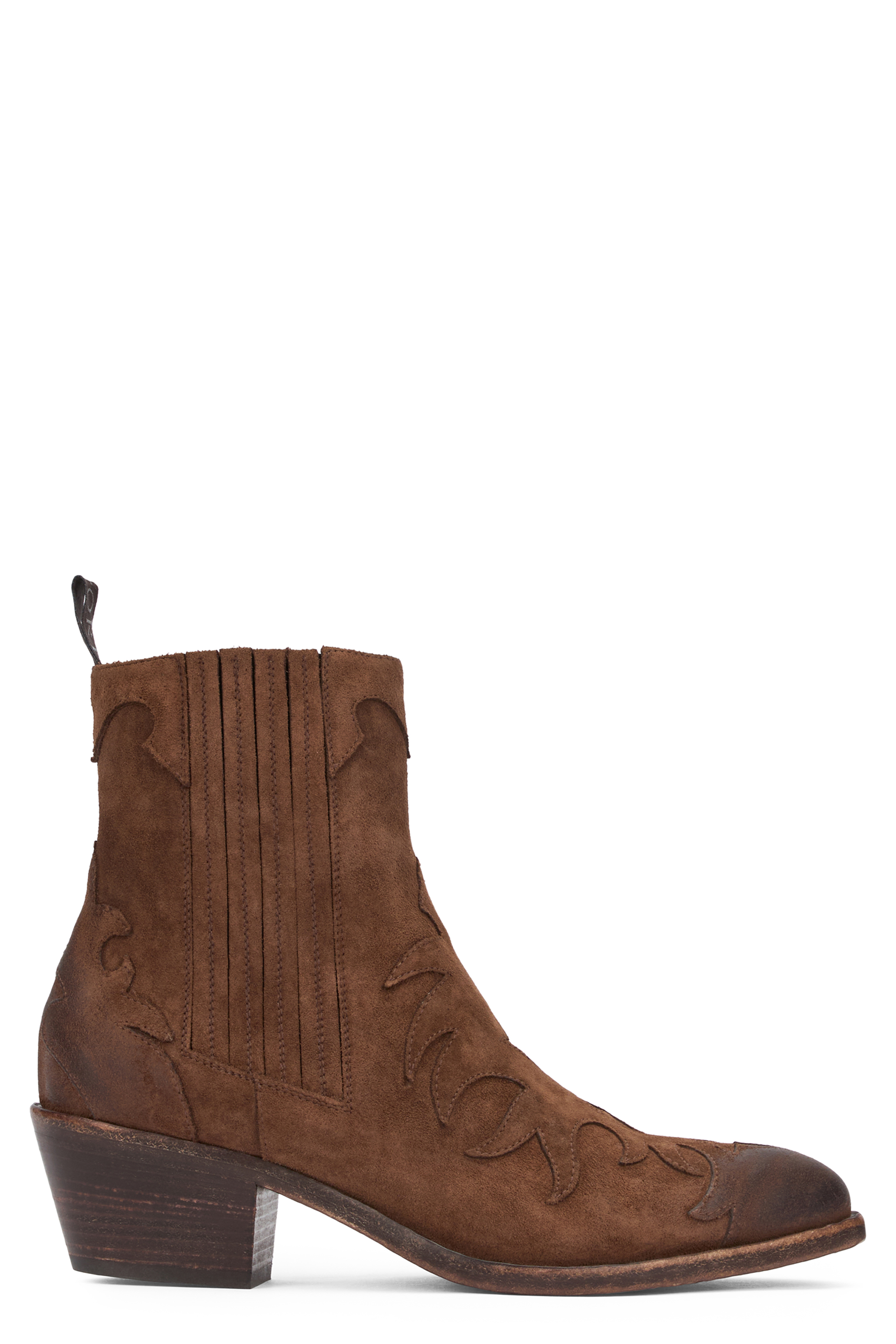 Cowboy boots in suede