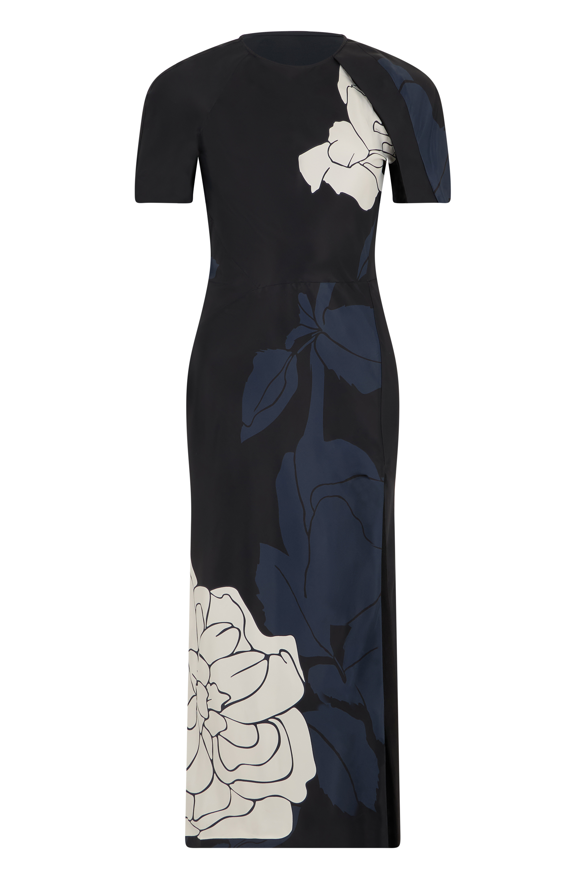 Midi dress with floral print