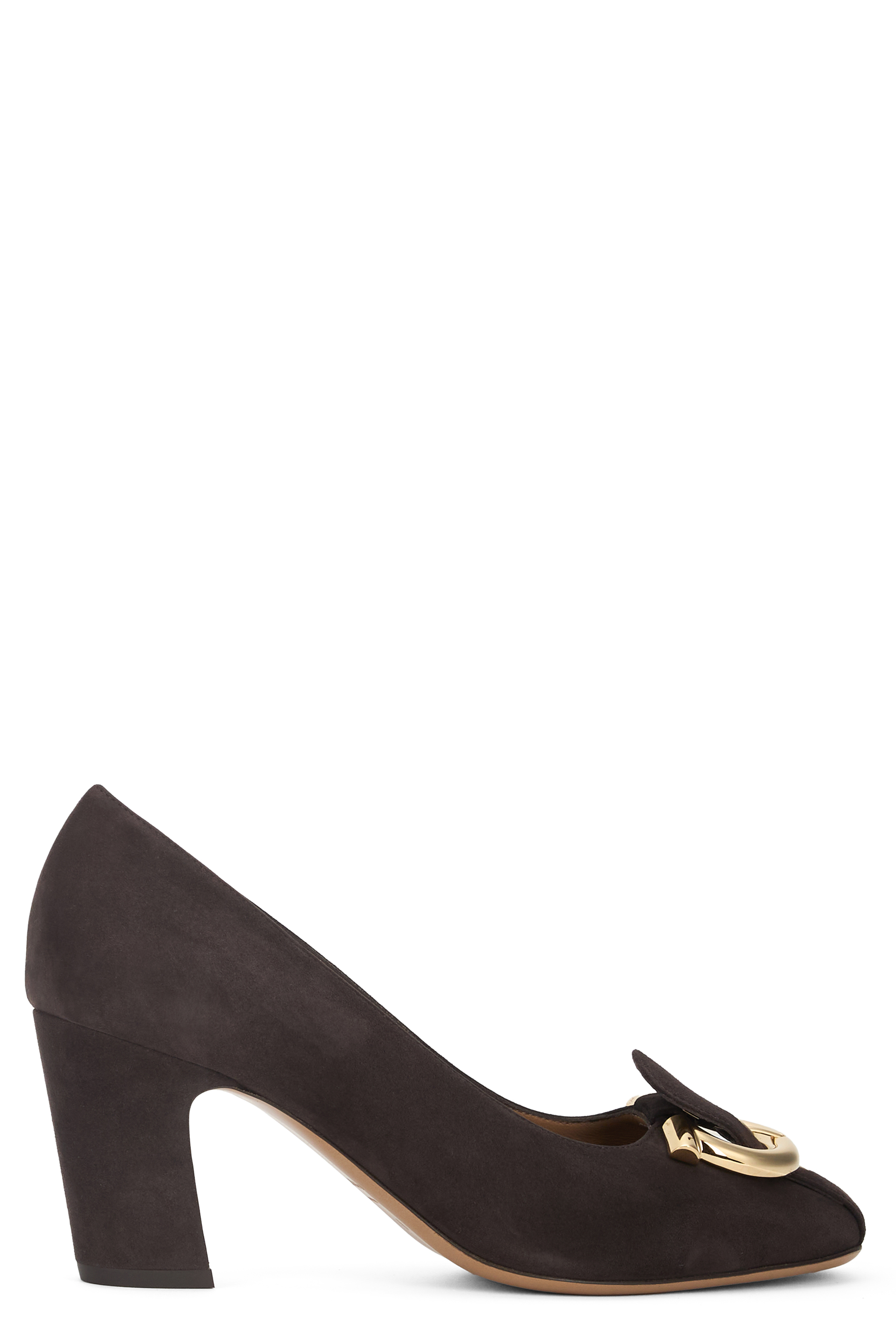 Décollété Gancini in suede