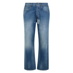 Light blue denim casual pants