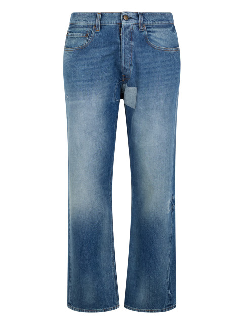 Light blue denim casual pants