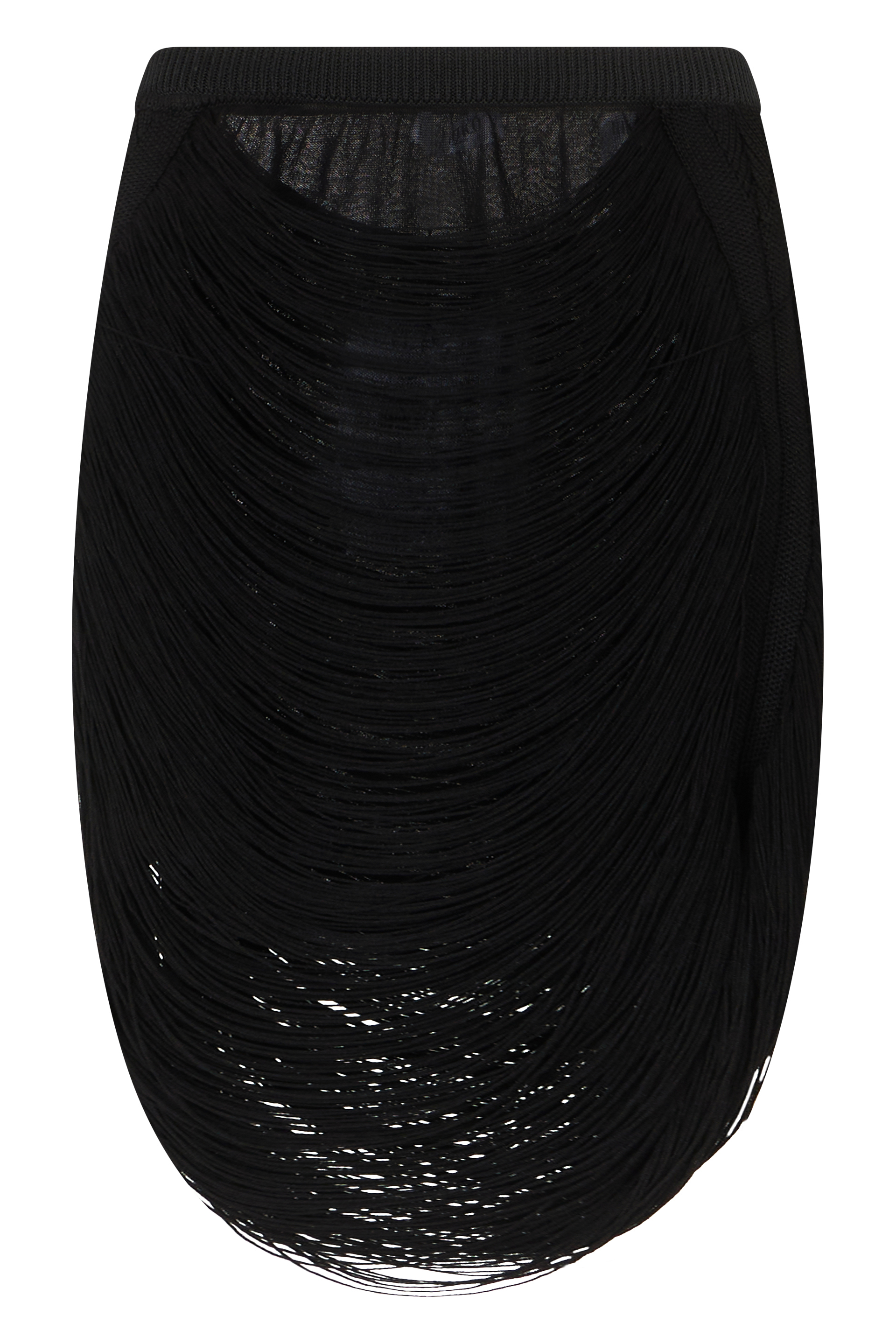 Mini skirt with fringes