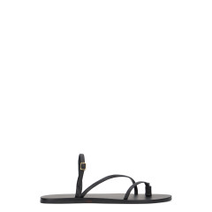 Low leather sandal