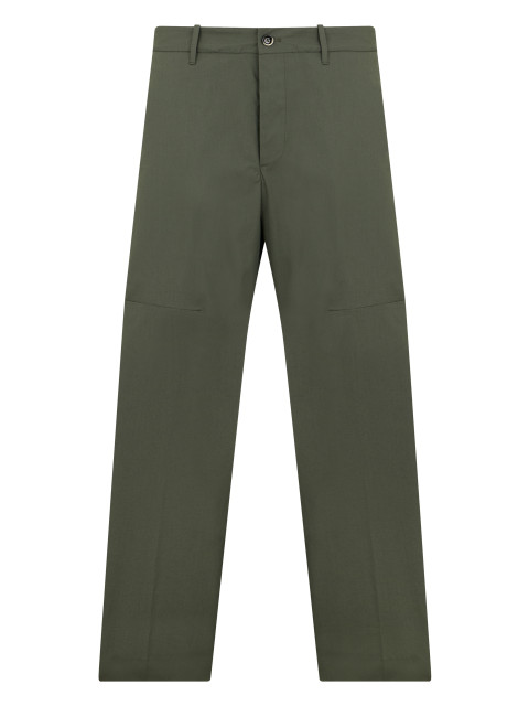 Straight cotton pants