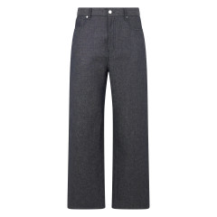 Wide leg denim pants