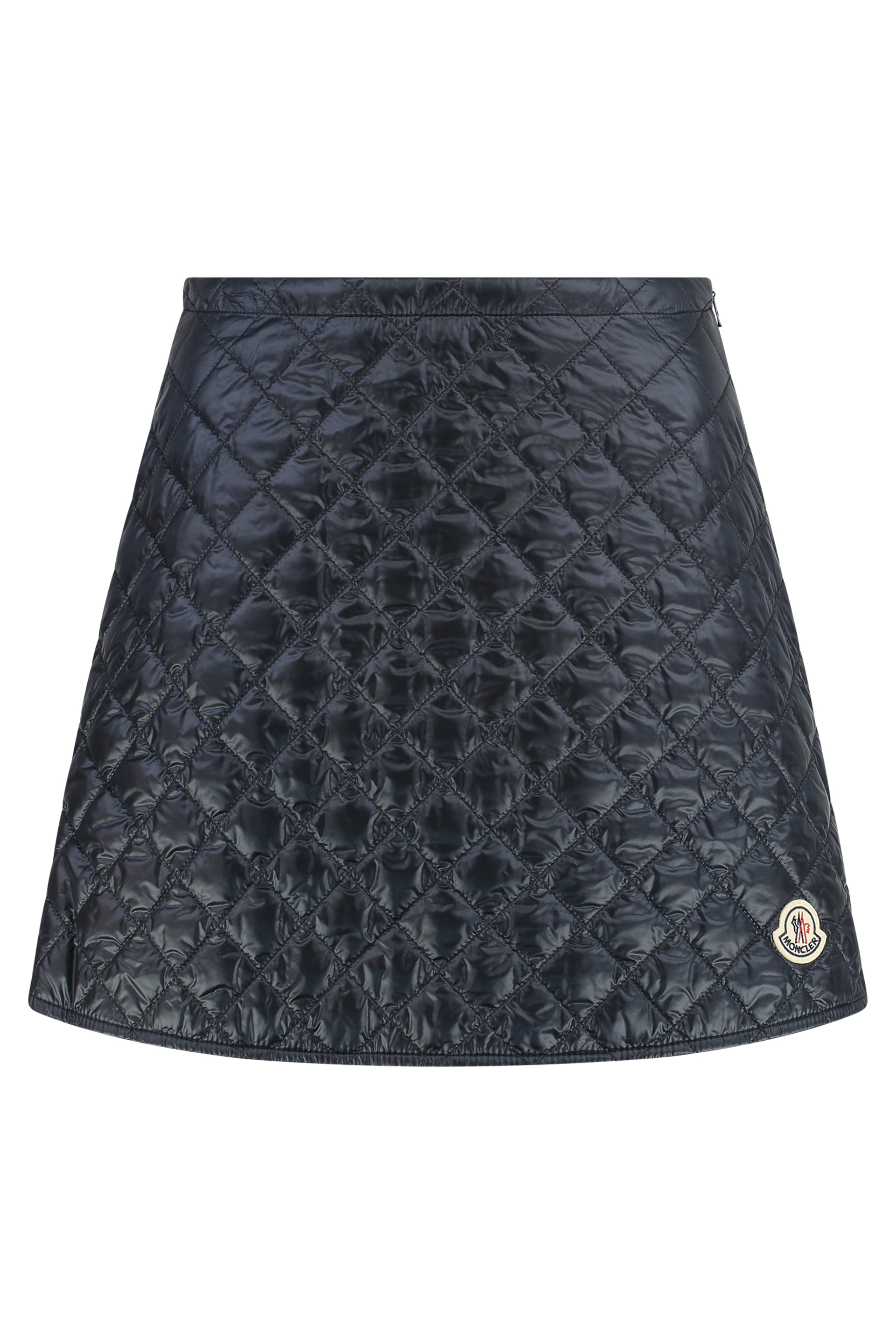 Quilted nylon skirt