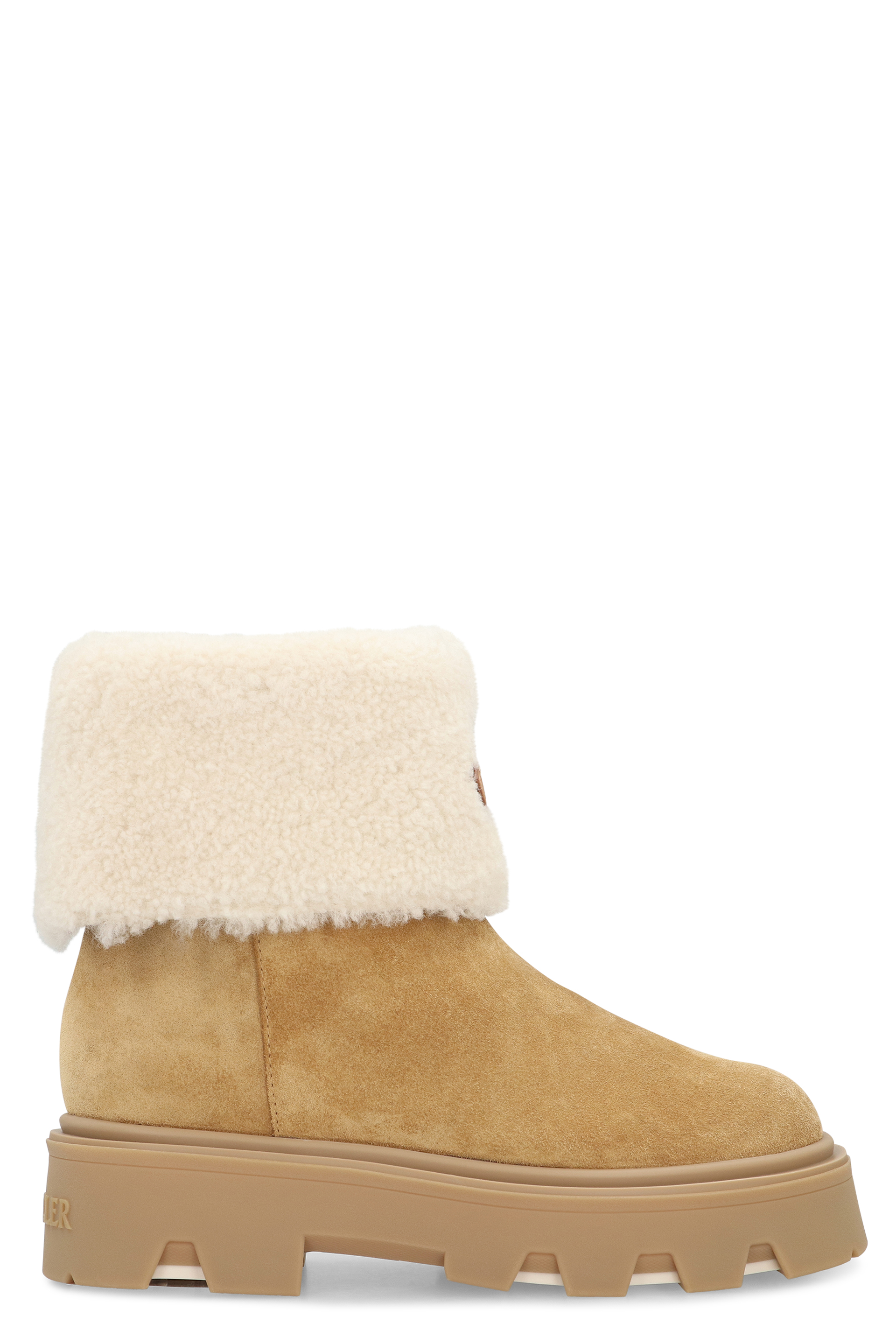Aurea ankle boots in suede leather and shearling