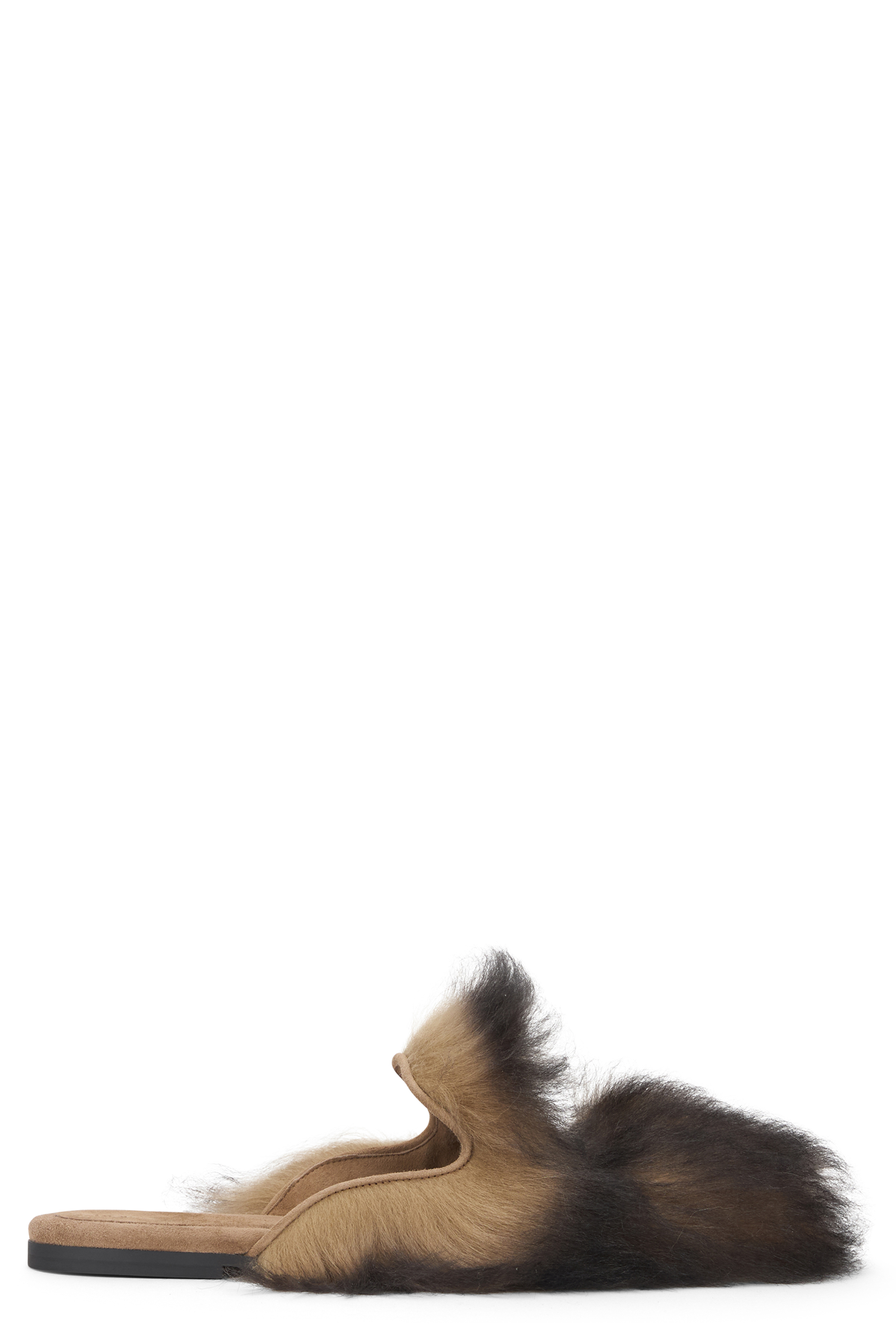 Women’s slippers in sheepskin and suede
