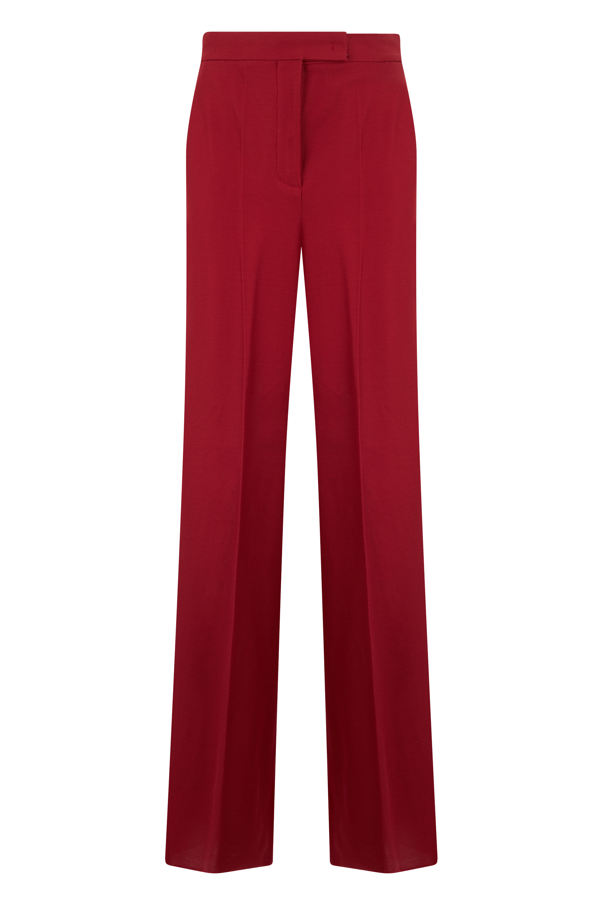 High-waisted cotton pants