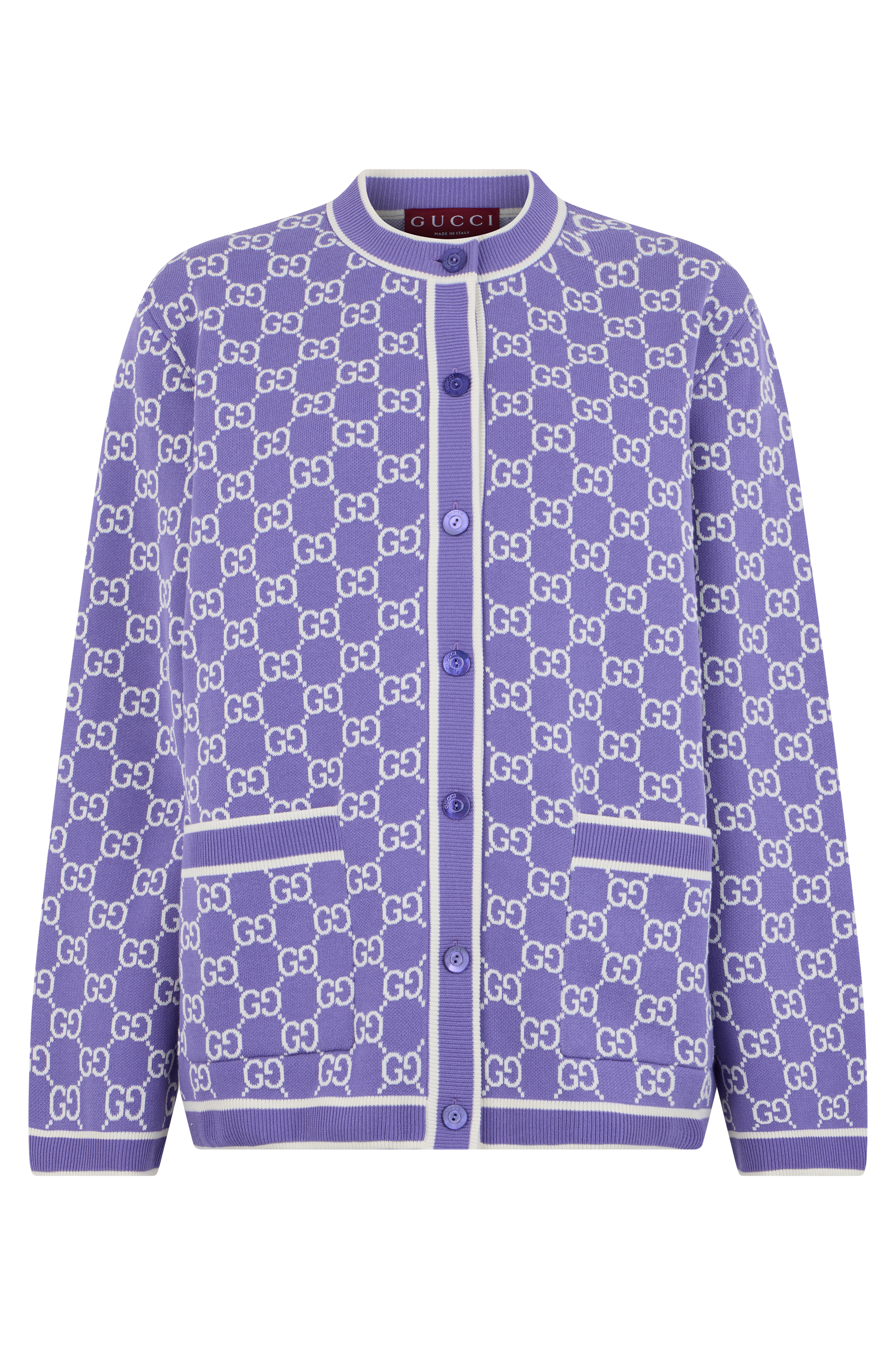 Embroidered cotton cardigan