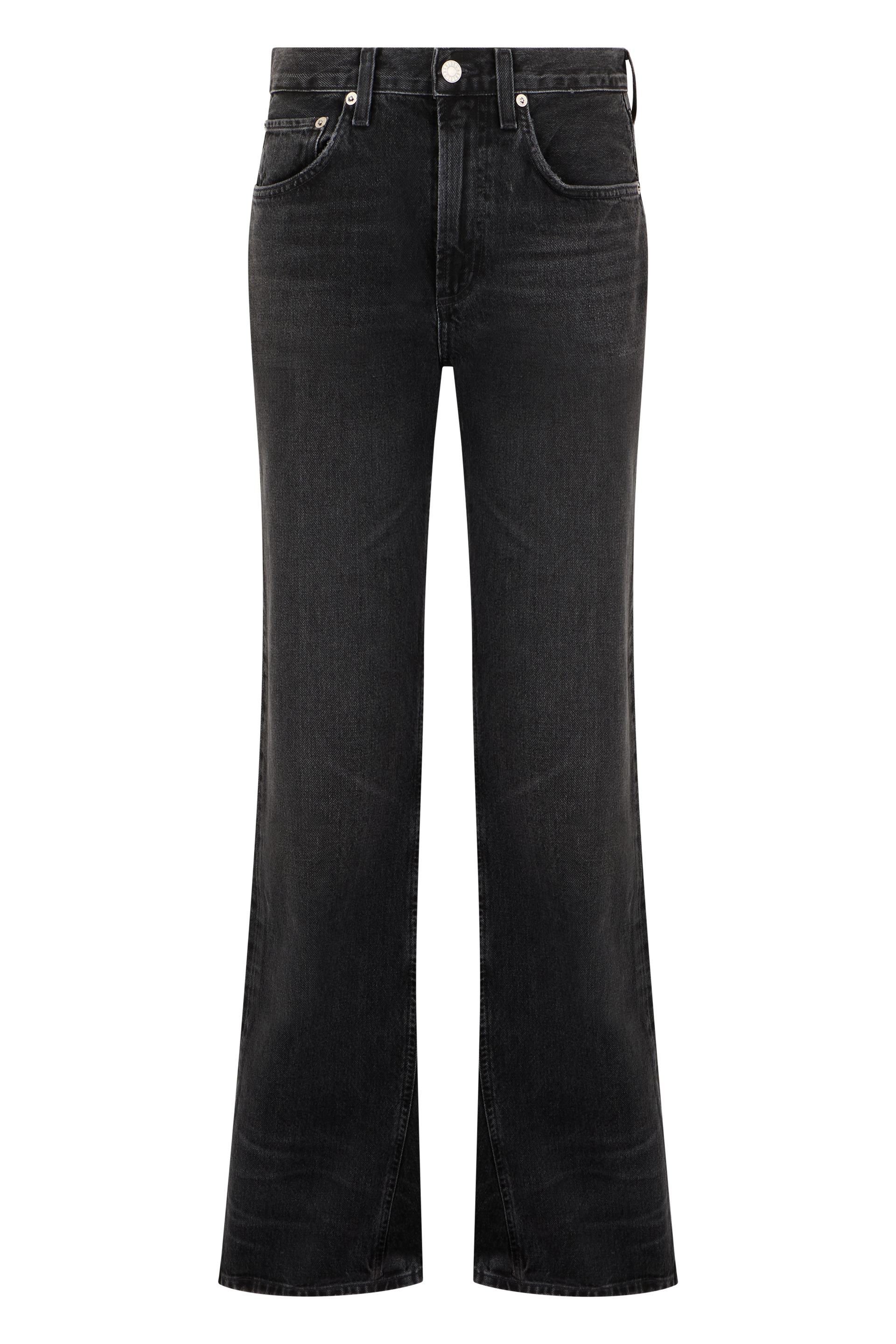 Flared denim pants