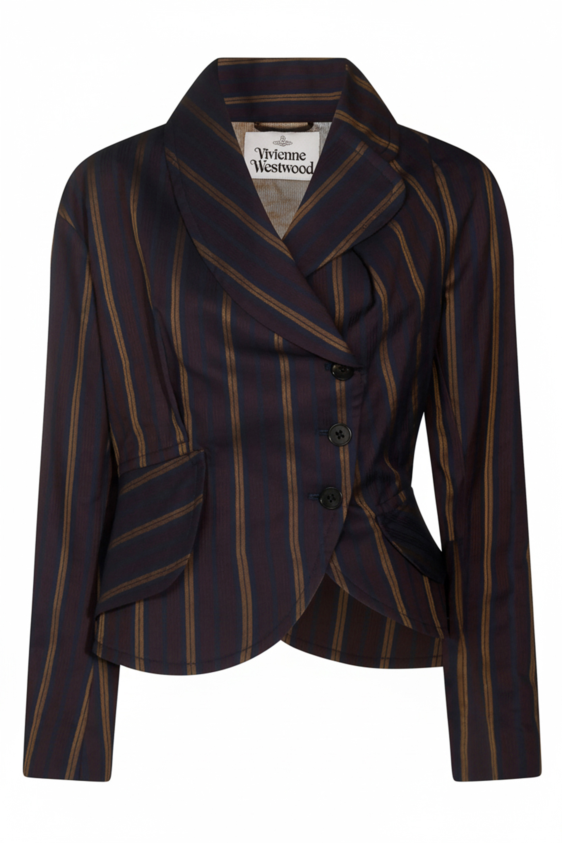 Cotton striped jacket