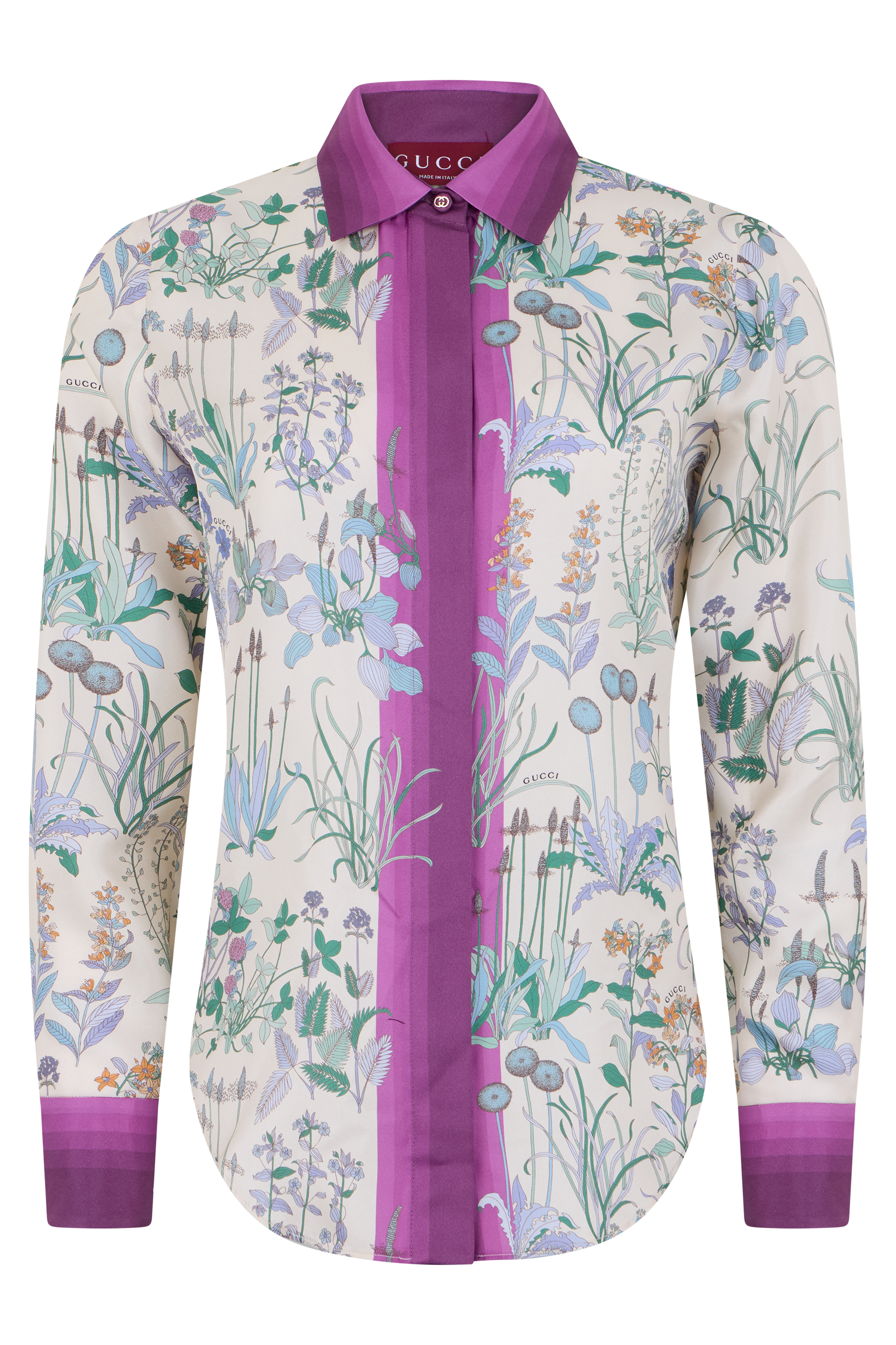 Floral silk shirt