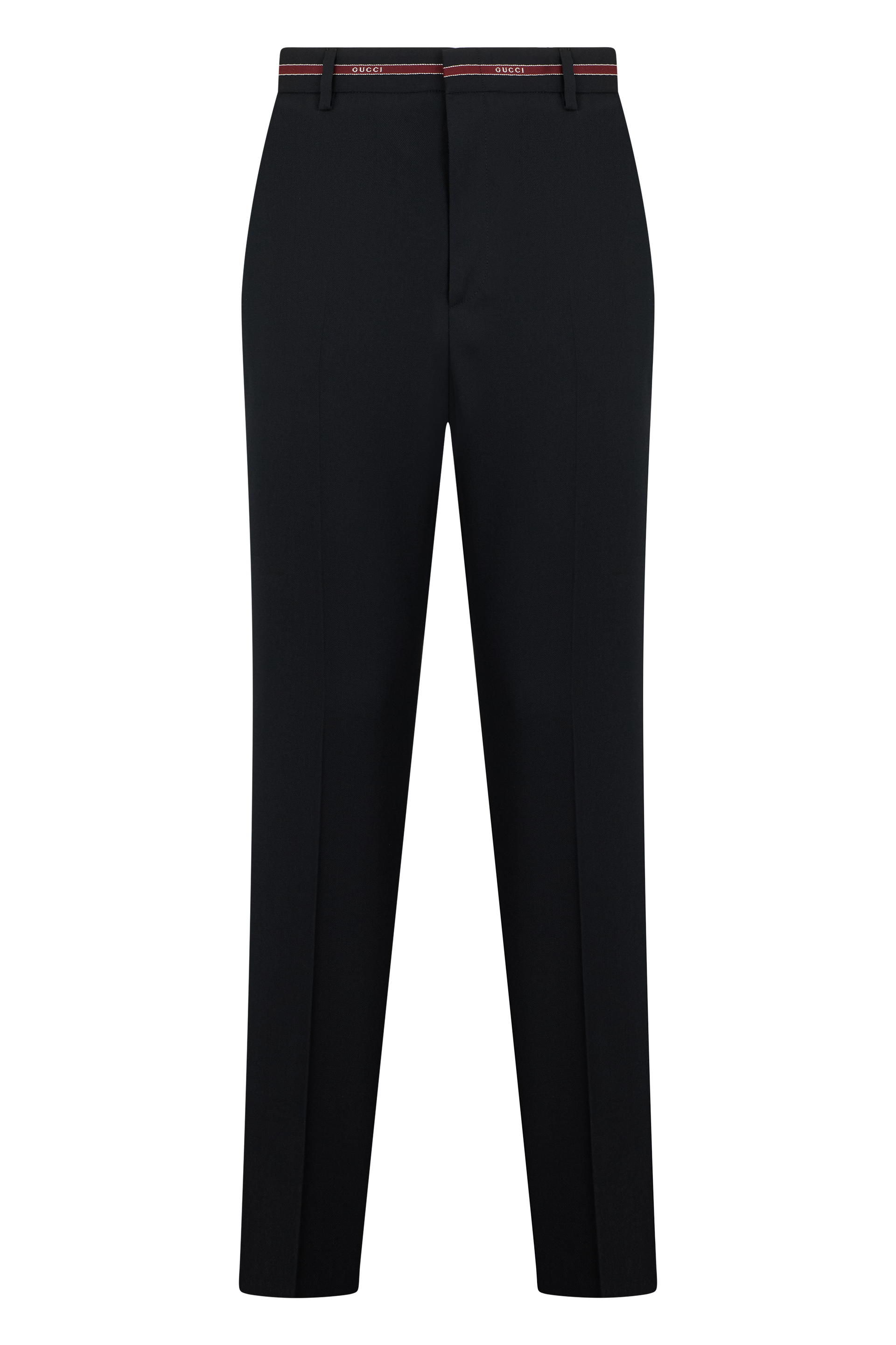 Wool high-waisted pants