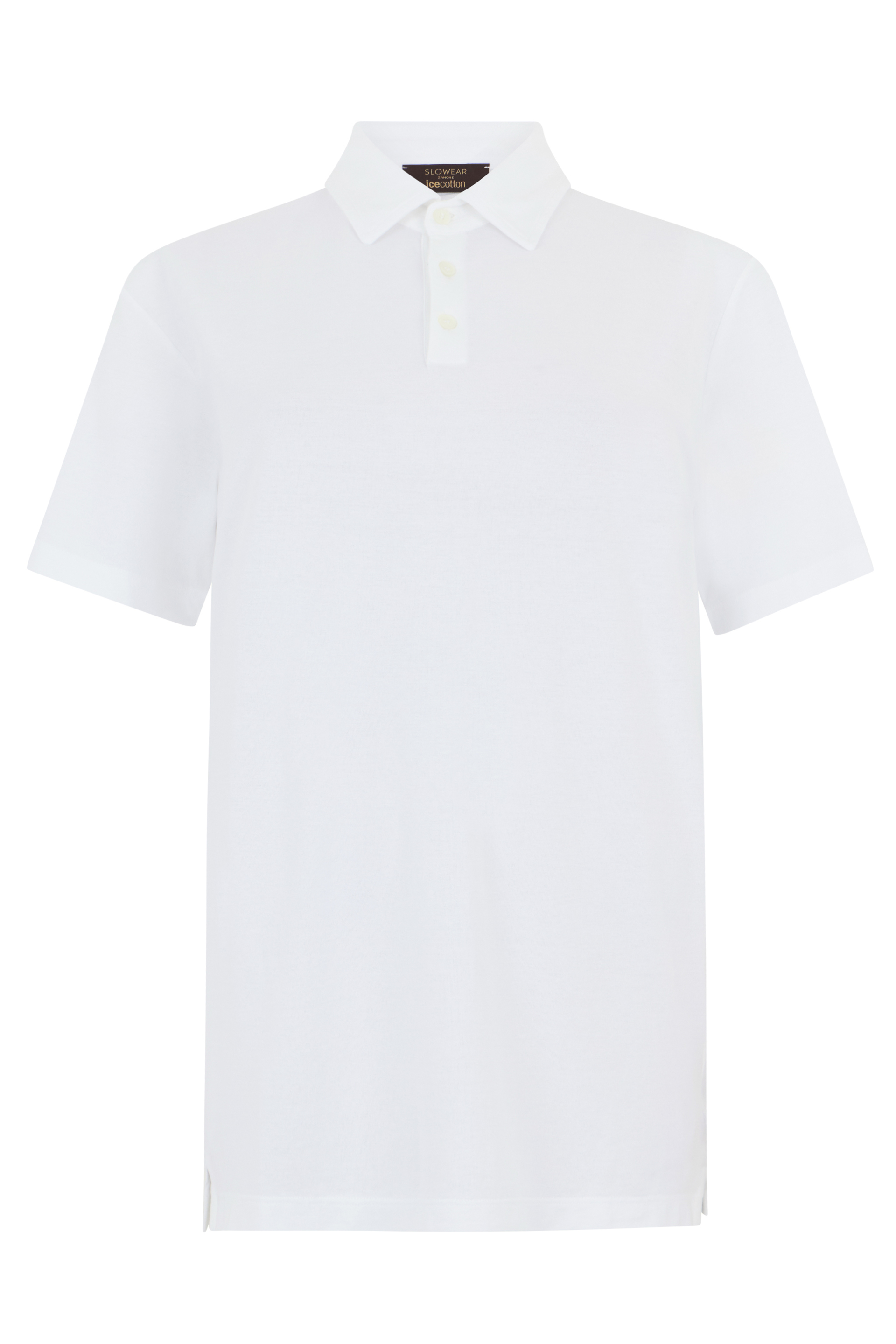 Cotton polo with short sleeves