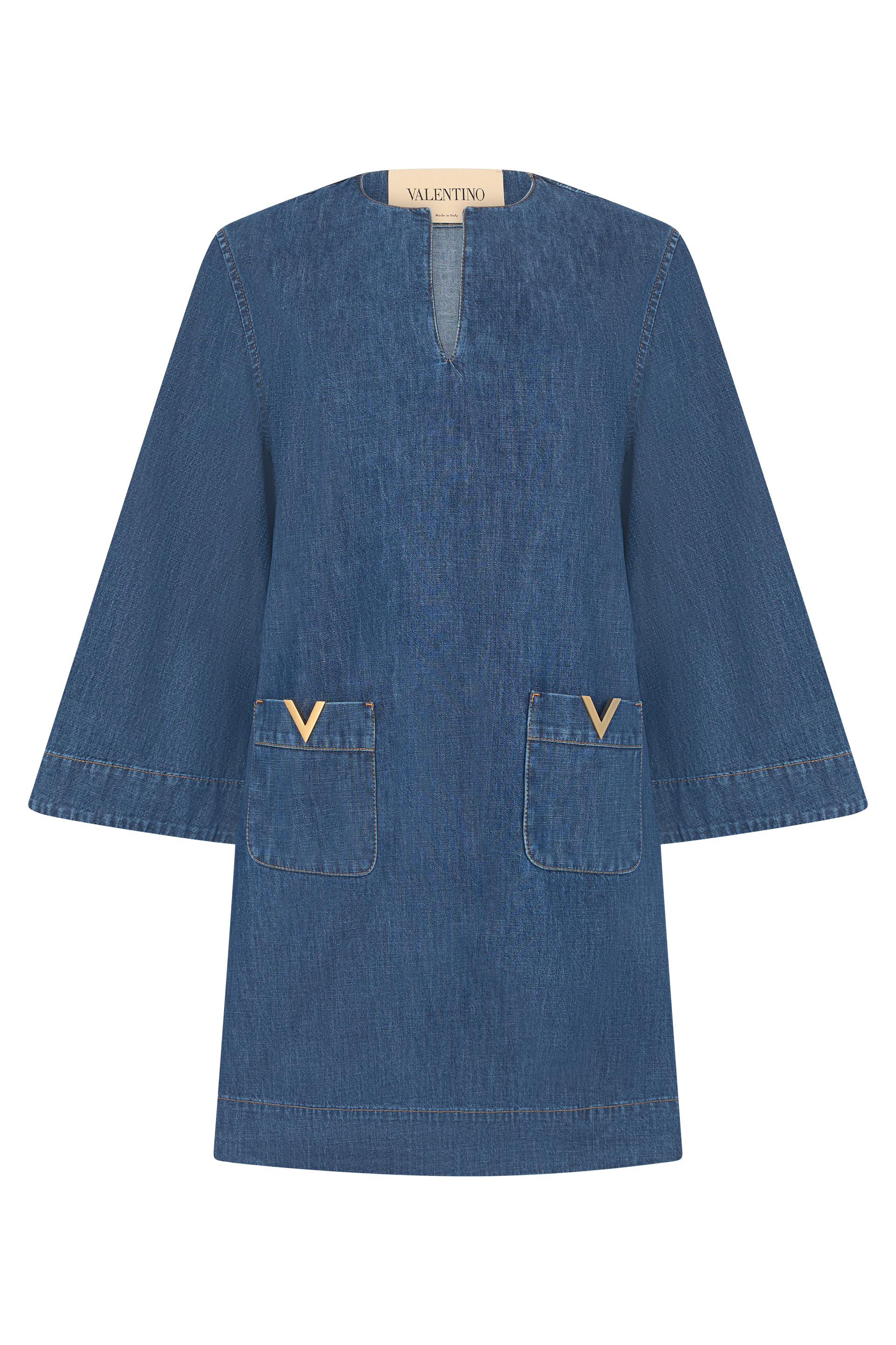 Short denim dress